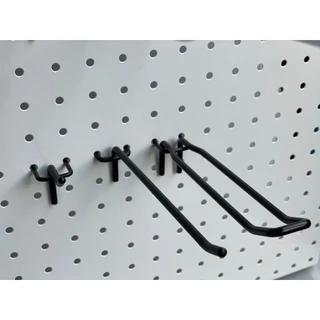 ตะขอ ลวดแขวน ฮุค แขวนเครื่องมือ แขวนปืน ผนังรู เพ็กบอร์ด pegboard hook display แผงผนังรู ราคาต่อ4อัน