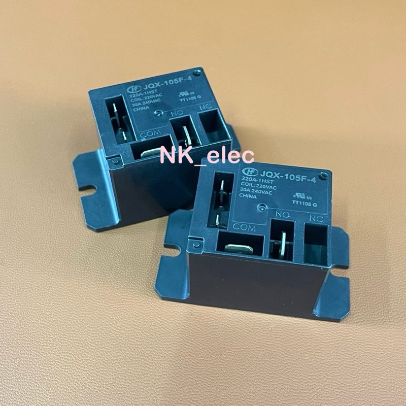JQX-105F-4 รีเรย์ 220VAC ใช้กับแอร์ ตู้เย็น  ราคาต่อ 1 ชิ้น พร้อมส่งในไทย