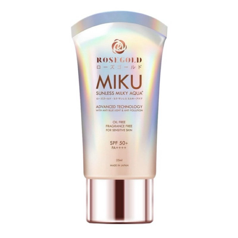 Rosegold กันแดดมิกุ MIKU SUNLESS MILKY AQUA 1 หลอด