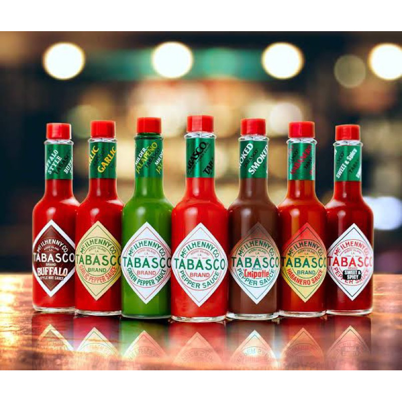W/F Tabasco chipotle/ green pepper / habanero sauce 60 ml. ซอสทาบาสโก้ นำเข้า พริกเขียว fl