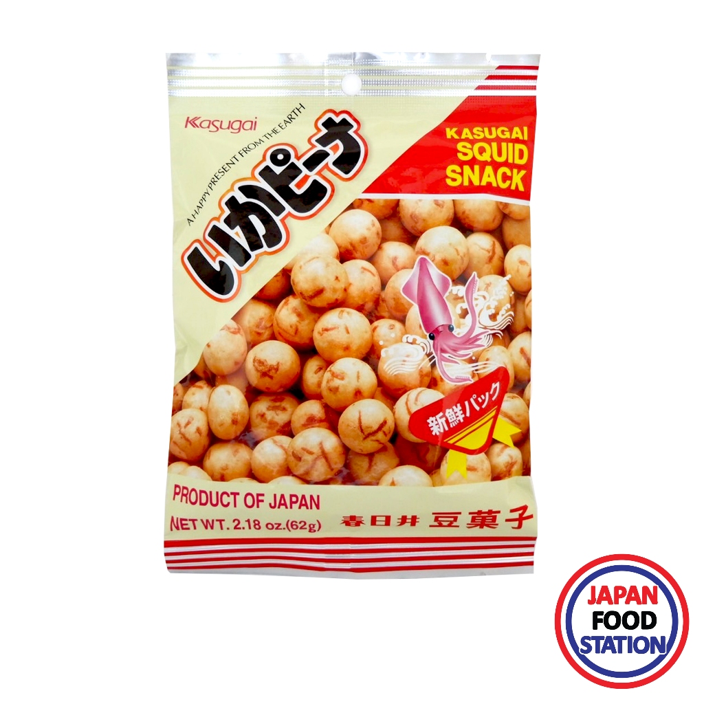 KASUGAI  SEIKA SEIKA IKA PEANA 62G (19855) ถั่วลิสงเคลือบรสปลาหมึก