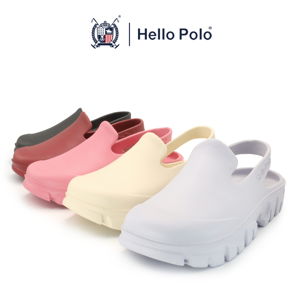Hello Polo รองเท้ารัดส้น รองเท้าแตะแบบสวม UNISEX Size 36 - 45 รุ่น HP8025