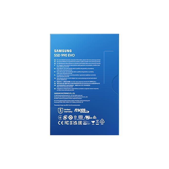 SAMSUNG 990 EVO SSD M.2 5,000 / 4,200 MB/s ความจุ 1TB/ 2TB : 5Y (990 EVO / MZ-V9E)