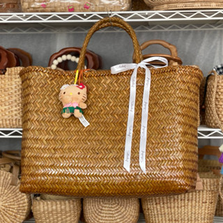 New Blooming bag กระเป๋าสานขนาดใหญ่ ดีงาม