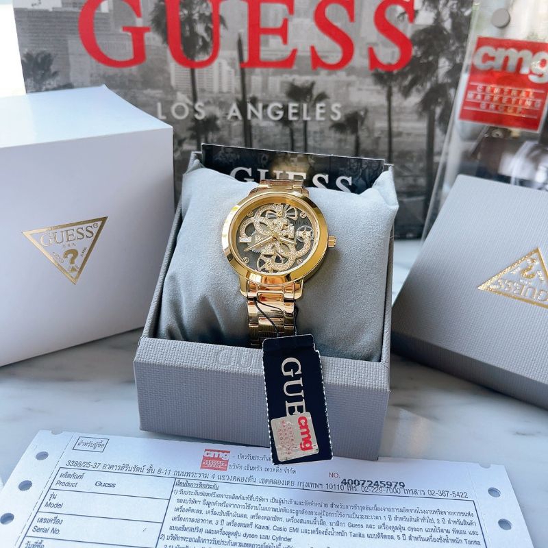 🌻นาฬิกา Guess QUATTRO GOLD GW0300L2