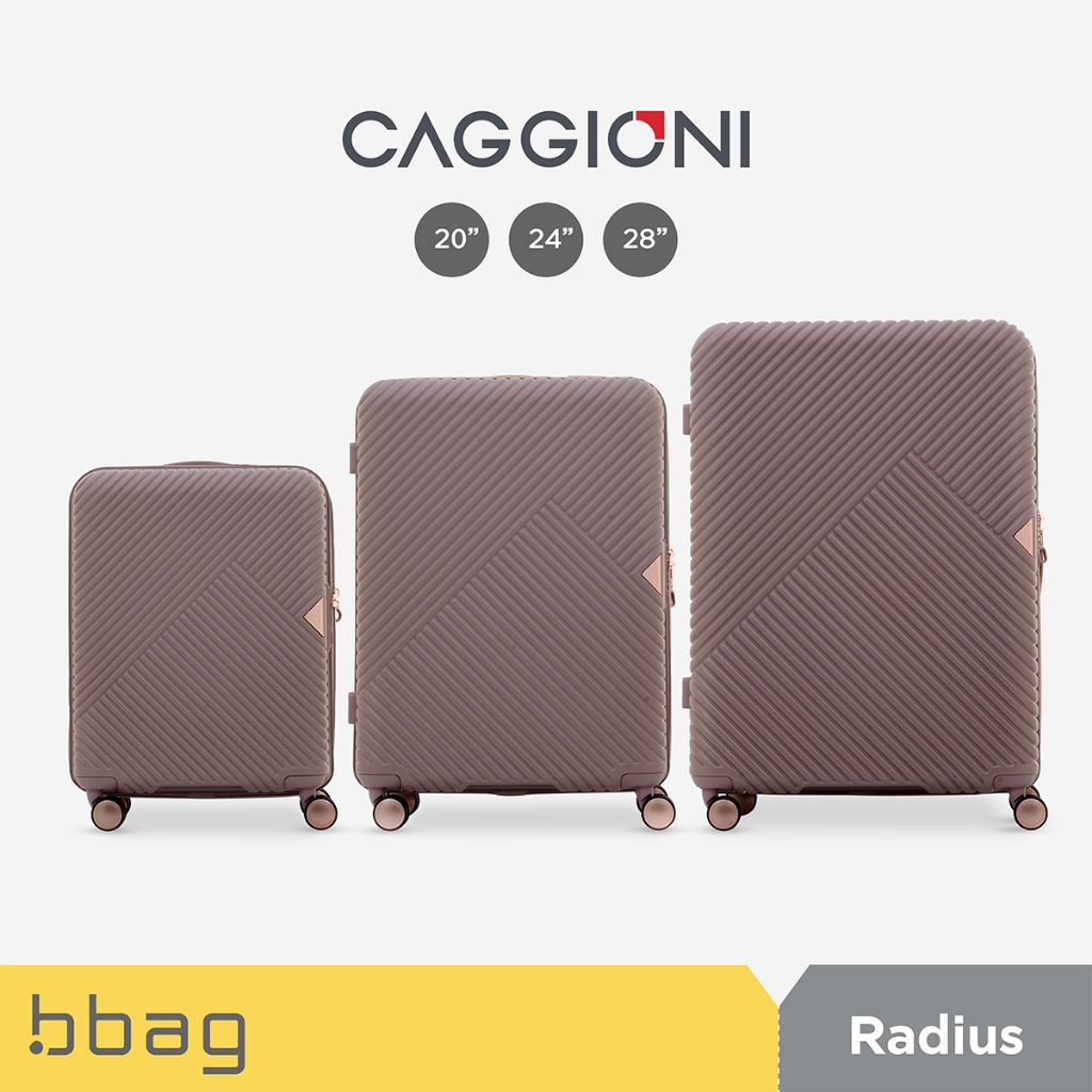 CAGGIONI กระเป๋าเดินทาง  รุ่น Radius C18123 : สีชมพูนู๊ด