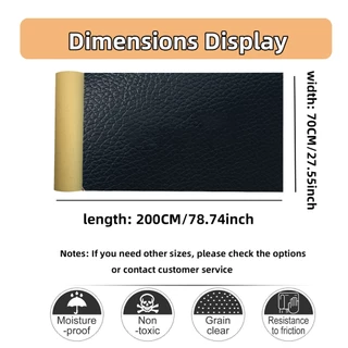 【คุณภาพสูง】70x200cm หนังซ่อมแซมตัวเองแพทช์โซฟาเบาะรถยนต์นั่งซ่อมหนังถุงกระเป๋าเสื้อ kulitpelekatStiker