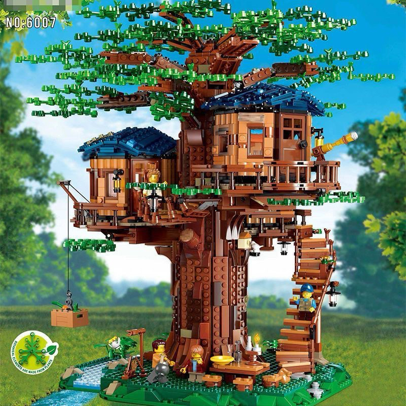 LEGO China building block creative series forest tree house wooden house lighting version 21318 children's assembly toy