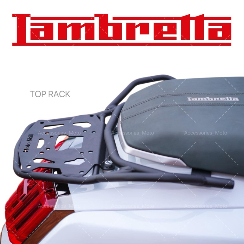 แร็คท้าย Moto Skill สำหรับ LAMBRETTA X300 / TOP RACK FOR LAMBRETTA X300