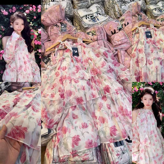 เดรสขนมชั้นลายดอก ป้ายypy งานนำเข้า พร้อมส่งจากไทย