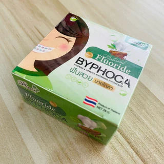 ยาสีฟันบายโภคาของแท้ 10 ชิ้น แบบกล่องสีเขียว ฟลูออไรต์ Byphoca รอบการผลิต MFD: 2026 EXP:2028