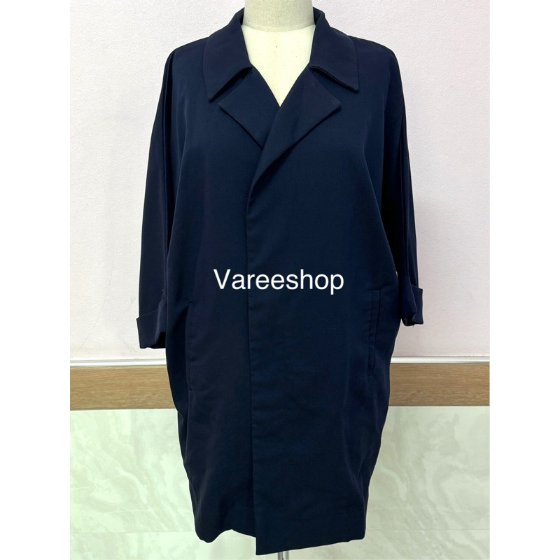 💢ของใหม่ซักเก็บ💢 Number Seven - เสื้อคลุมเบลเซอร์ oversize  สีกรมท่า