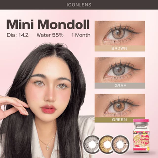 คอนแทคเลนส์ รุ่น Mini Mondoll Brown / Gray / Green (ขนาดมินิ) - คิตตี้ คาวาอิ Kitty Kawaii (Vial)