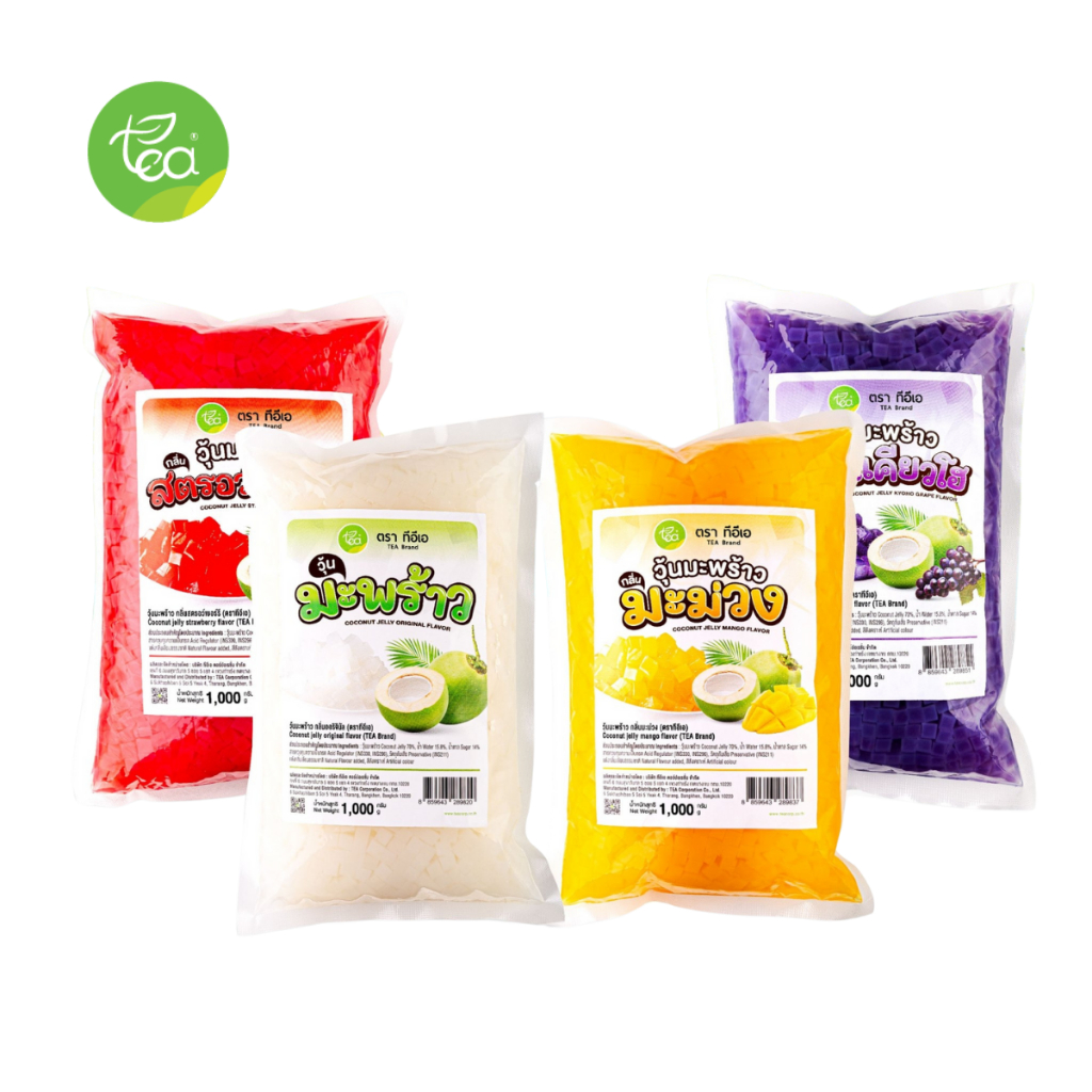 ทีอีเอ วุ้นมะพร้าว ในน้ำเชื่อม กลิ่นผลไม้ พร้อมทาน Coconut Jelly ขนาด 1,000 กรัม