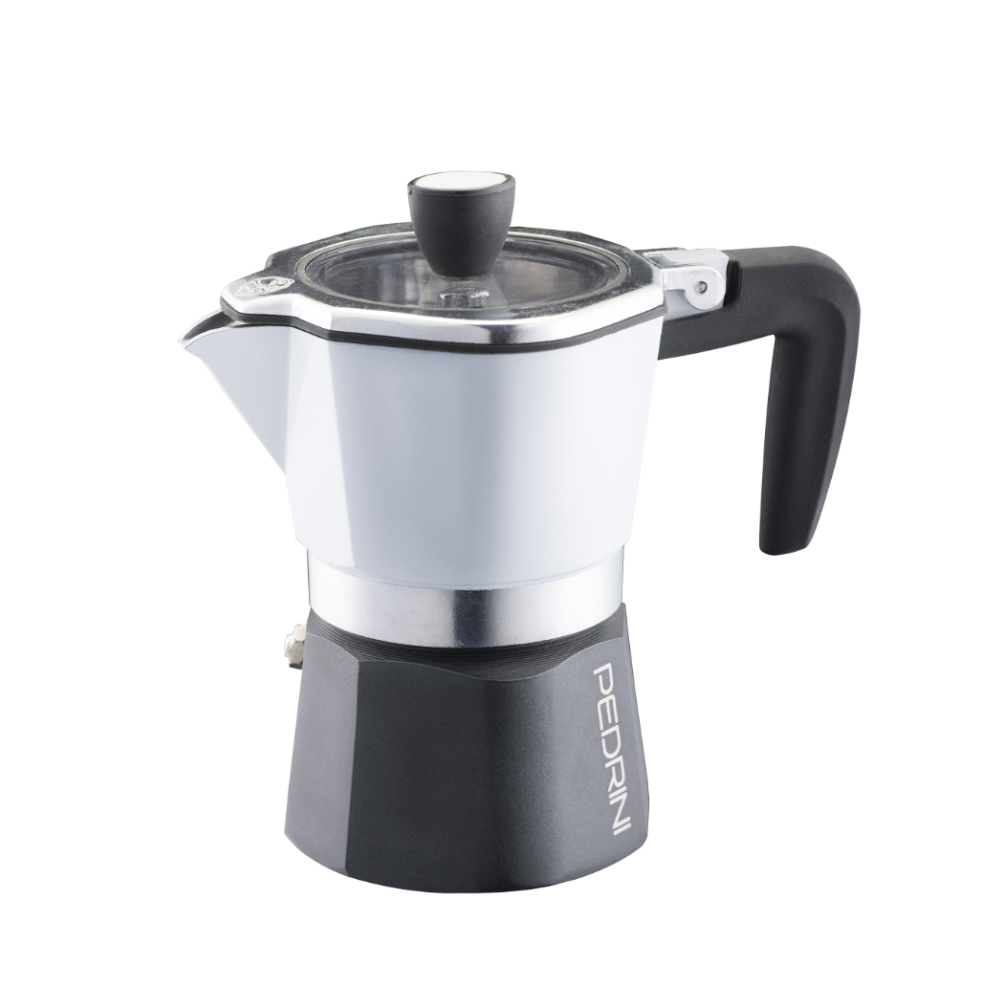 Pedrini Coffee Maker Sei Moka Plus กาต้มกาแฟฝาใส รุ่นเซย์โมกาพลัส