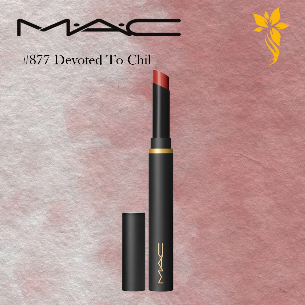 M.A.Cลิปสติก(ของแท้100%)Cosmetics Powder Kiss Velvet Blur Slim Stick สี877/899พร้อมถุงแบรนด์ แถมตัวอย่างน้ำหอม2ml