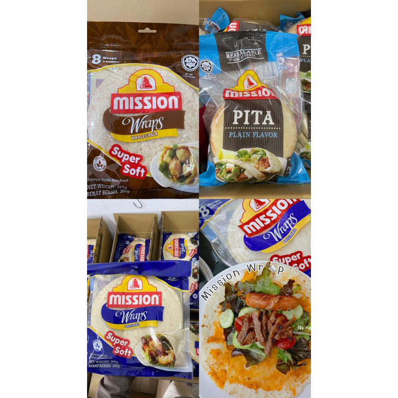 wraps mission แผ่นแป้งตอติญ่า
