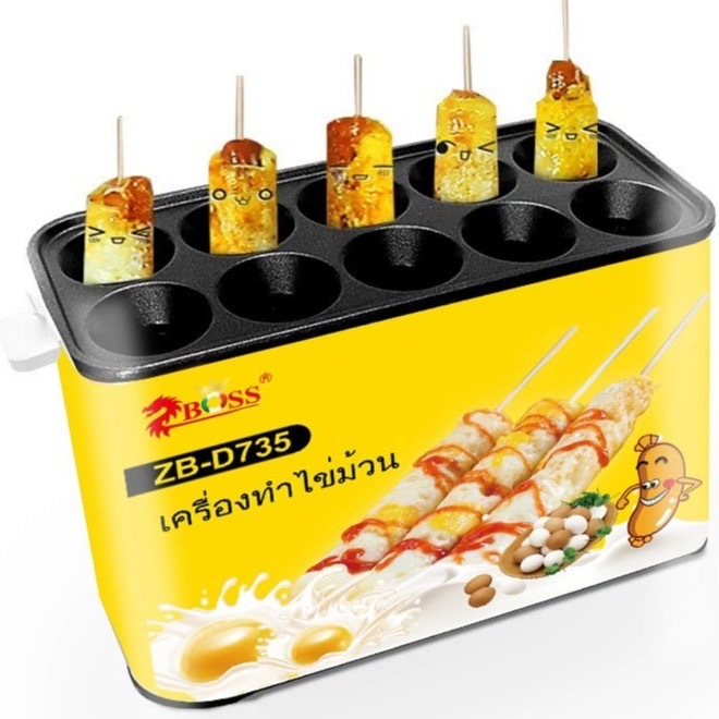 เครื่องทำไข่ม้วนไฟฟ้า 10ช่อง เครื่องม้วนไข่**มีพร้อมส่ง**