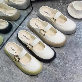 รองเท้าเปิดส้น อะไหล่แบบยอดฮิต สวยไฮโซมาก ใส่สบาย เข้ากับทุกชุด-1199