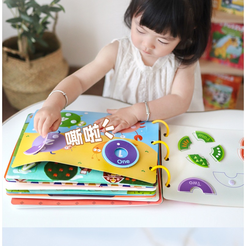หนังสือตรัสรู้เล่มแรกของเด็ก DIY หนังสือตีนตุ๊กแก ของเล่นเพื่อการศึกษา สําหรับเด็กปฐมวัย