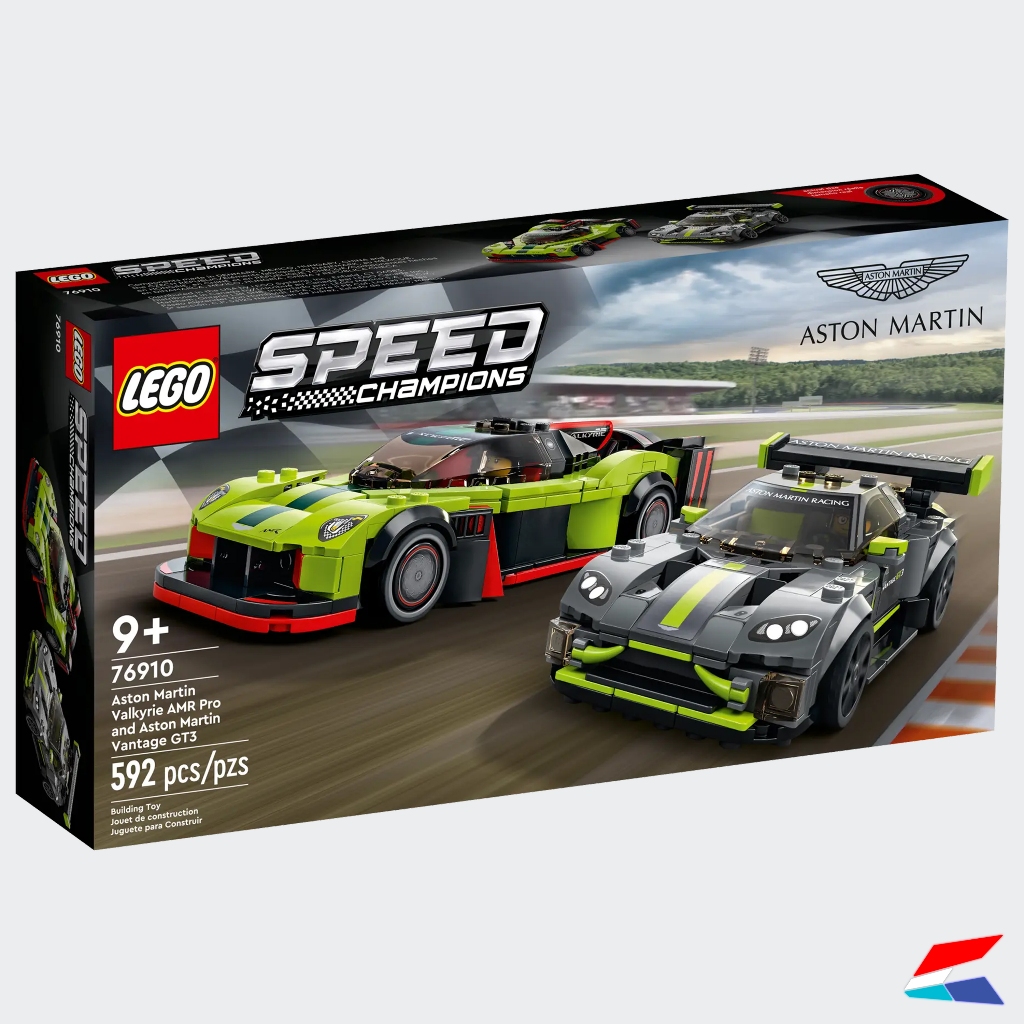 LEGO Speed Champions 76910 Aston Martin Valkyrie AMR Pro and Aston Martin Vantage GT3 ของแท้