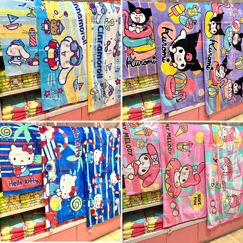 ผ้าขนหนู SANRIO นุ่มมาก ผ้าเกรดญี่ปุ่นอย่างดี ของแท้100%