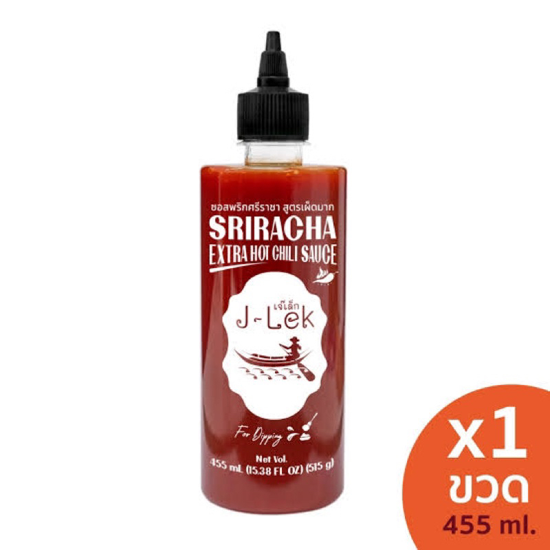 เจ๊เล็ก ซอสพริกศรีราชา ขนาด 520 กรัม Sriracha chili sauce fl
