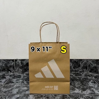 Adidas ถุงกระดาษ ถุงหิ้ว ของแท้ 100% (แพคใส่กล่องแบบเรียบ) - รบกวนสั่งแยกกับรายการอื่น
