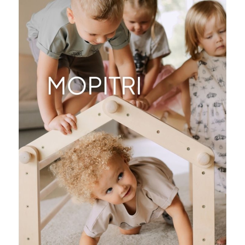 ette tete mopitri pikler triangle toddler climbing tree ของเล่นปีนป่ายสำหรับเด็กเล็ก ทำจากไม้ปลอดสาร