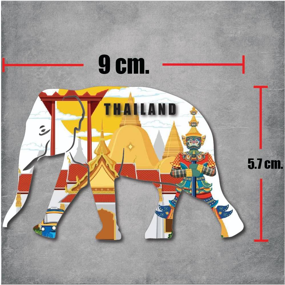 sticker pvc elephant สติกเกอร์ ช้างไทย v.2 งานพิมพ์ดีที่สุด OFFSET PRINTING เคลือบ UV กันแดด กันน้ำ