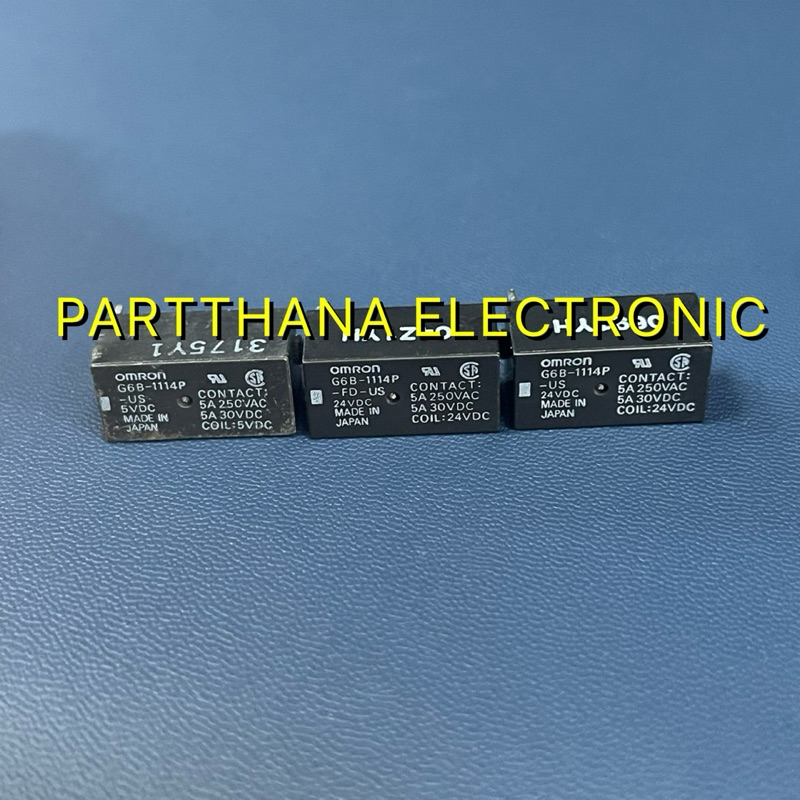 G6B-1114P 5VDC  G6B-1114P-US 24VDC G6B-1114P-FD-US 24VDC 4ขาลงปริ้น พร้อมส่งในไทย