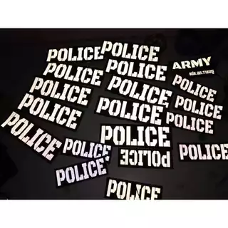 ป้ายPOLICEติดเสื้อเกราะ