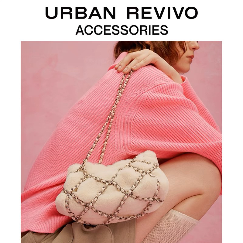 พร้อมส่ง🩶กระเป๋า Urban Revivo fluffy bag ✨ จากช็อปแท้💯
