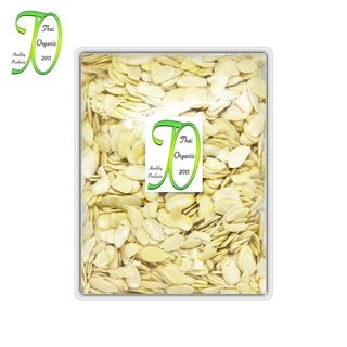 อัลมอนด์สไลด์ ดิบ เต็มแผ่น 250 กรัม Slices Almond Raw 250 g. AA+ สินค้านำเข้าจากอเมริกา สด ใหม่ สวย