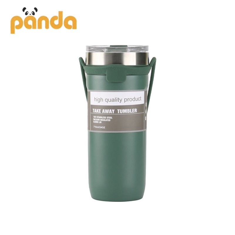 แก้วเก็บความเย็น Stainless304 แถมฟรี ซิลิโคนที่จับแบบหิ้ว