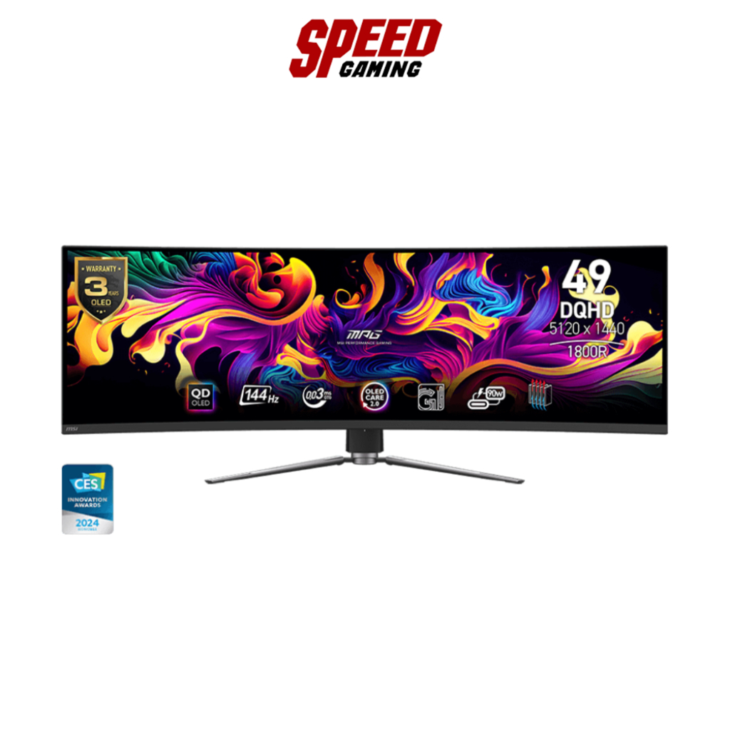 MSI MPG 491CQP QD-OLED 49" DQHD 144Hz Curved Gaming MONITOR (จอมอนิเตอร์) | By Speed Gaming