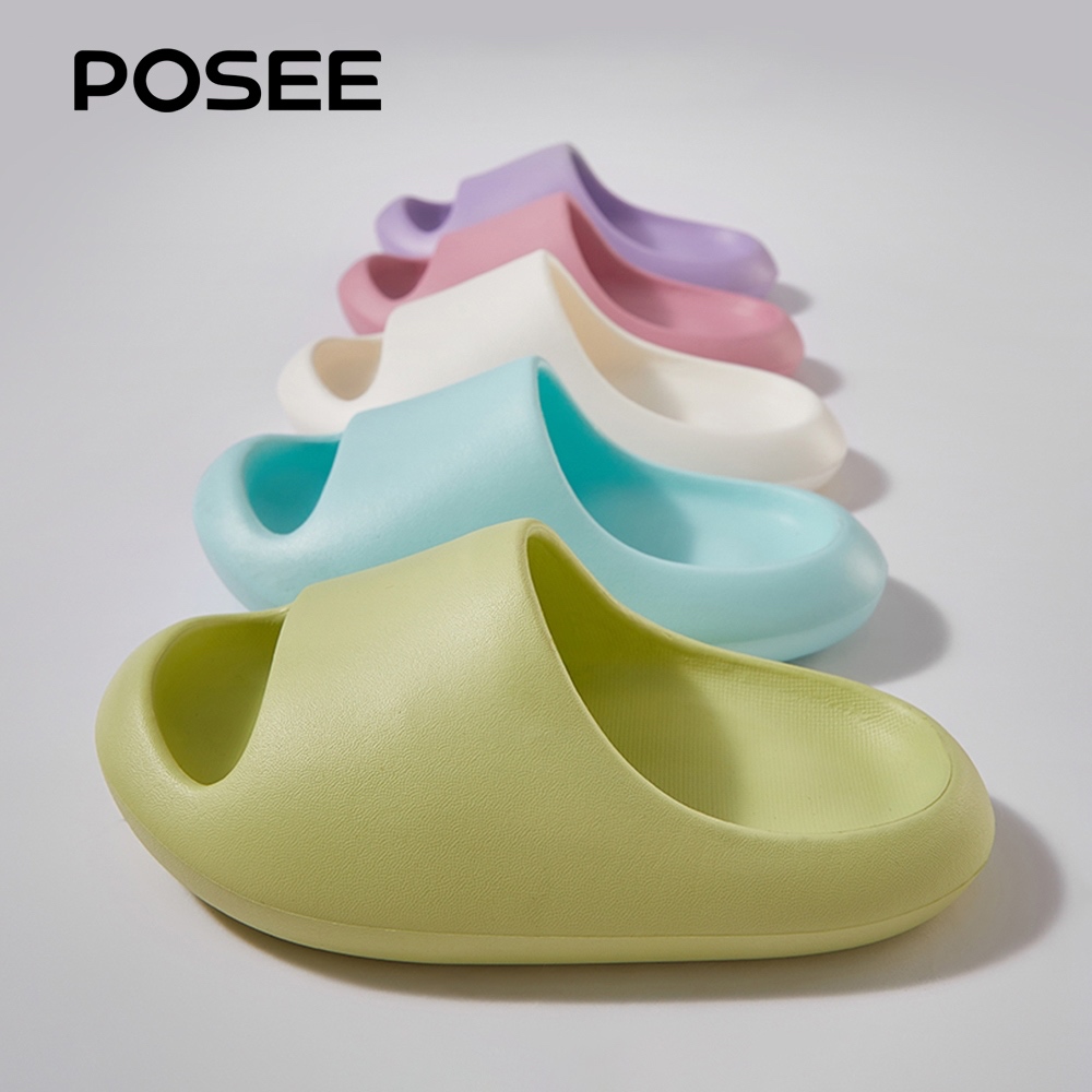 Posee little bean EVA ถั่วน่ารัก รองเท้าแตะลําลองสําหรับเด็กผู้หญิงกันลื่นเหมาะกับใส่เดินในบ้าน