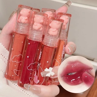 M424 Sensory Party ลิปกลอสเจลลี่ เนื้อแมตต์ ลายหมีน่ารัก ให้ความชุ่มชื้น ติดทนนาน