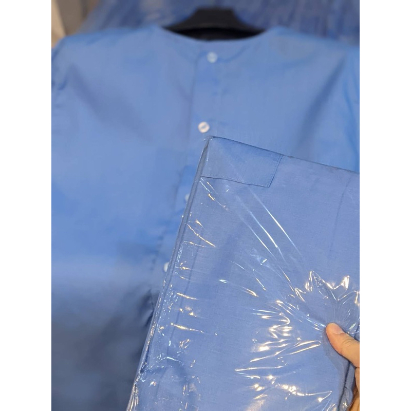 ชุดผู้ป่วย ชุดคนไข้ (กระดุมหลัง)