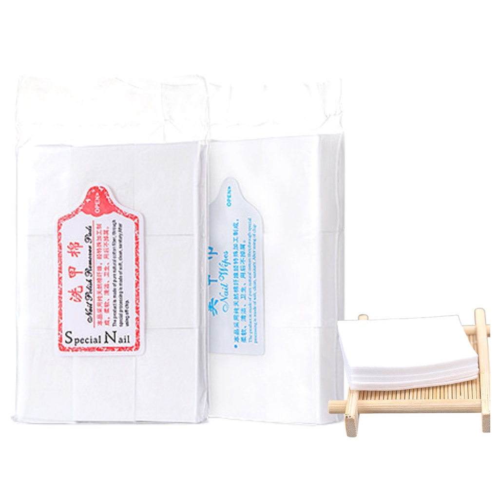 สำลี สำลีไร้ขนแบบนุ่มและแบบแข็ง สำหรับล้างสีเล็บ Little PinkGirl