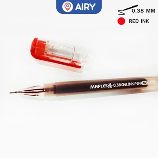 (แพ็ค 12 ด้าม)ปากกาเจลหัวเพชร Maples รุ่น MP-777A หมึกน้ำเงิน แดง ดำ เส้น 0.38 เขียนลื่น สำนักงาน