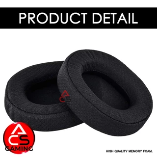 ACS (A4) ฟองน้ำหูฟัง Steelseries (ผ้าตาราง/เย็บขอบ) สำหรับรุ่น Arctis 1, 3, 5, 7, 9X, Pro Earpads