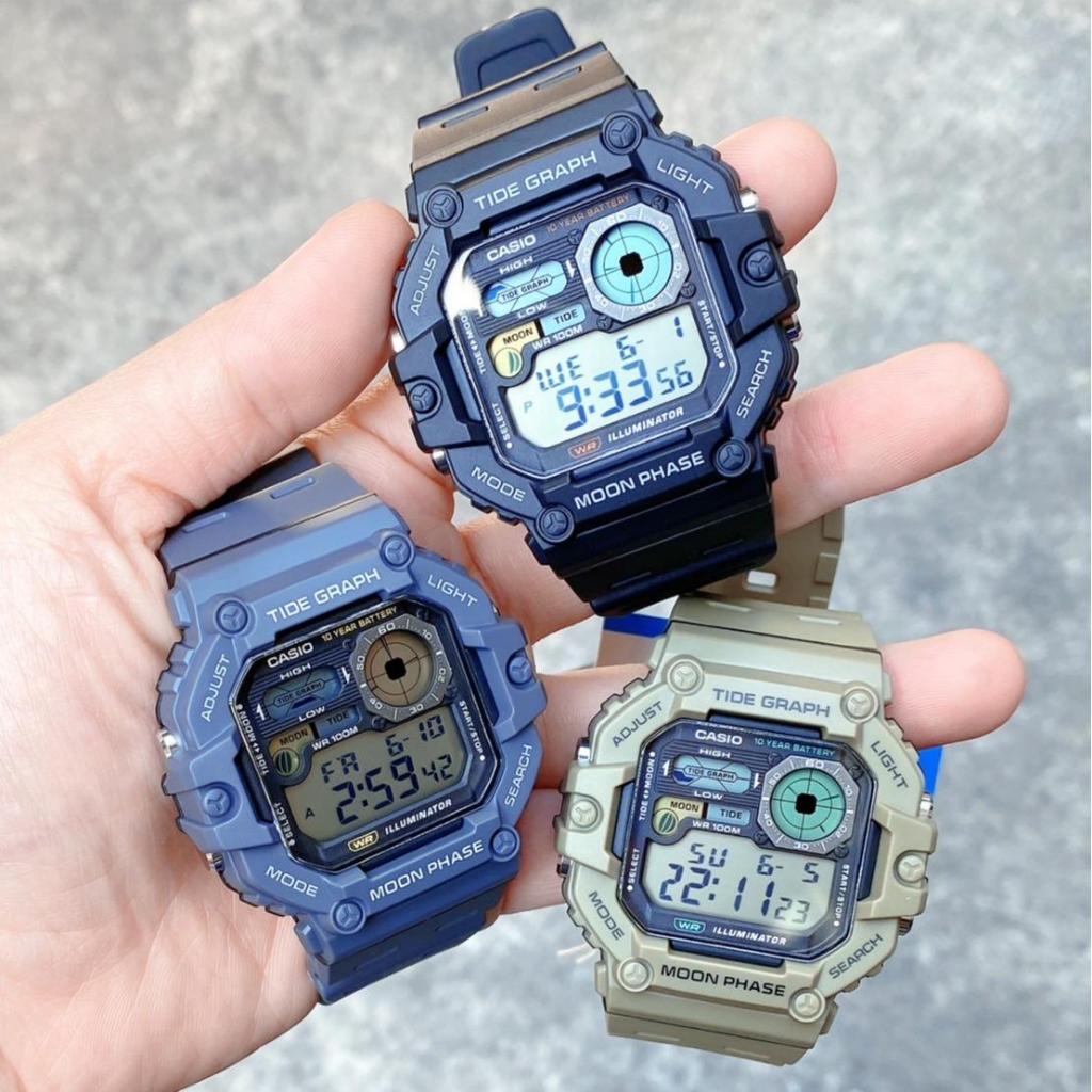 นาฬิกาข้อมือ Casio Digital รุ่น มาตรฐาน WS-1700H สินค้าของแท้ รับประกันศูนย์ 1 ปี แฟชั่นผู้ชาย นาฬิกาดิจิตอล