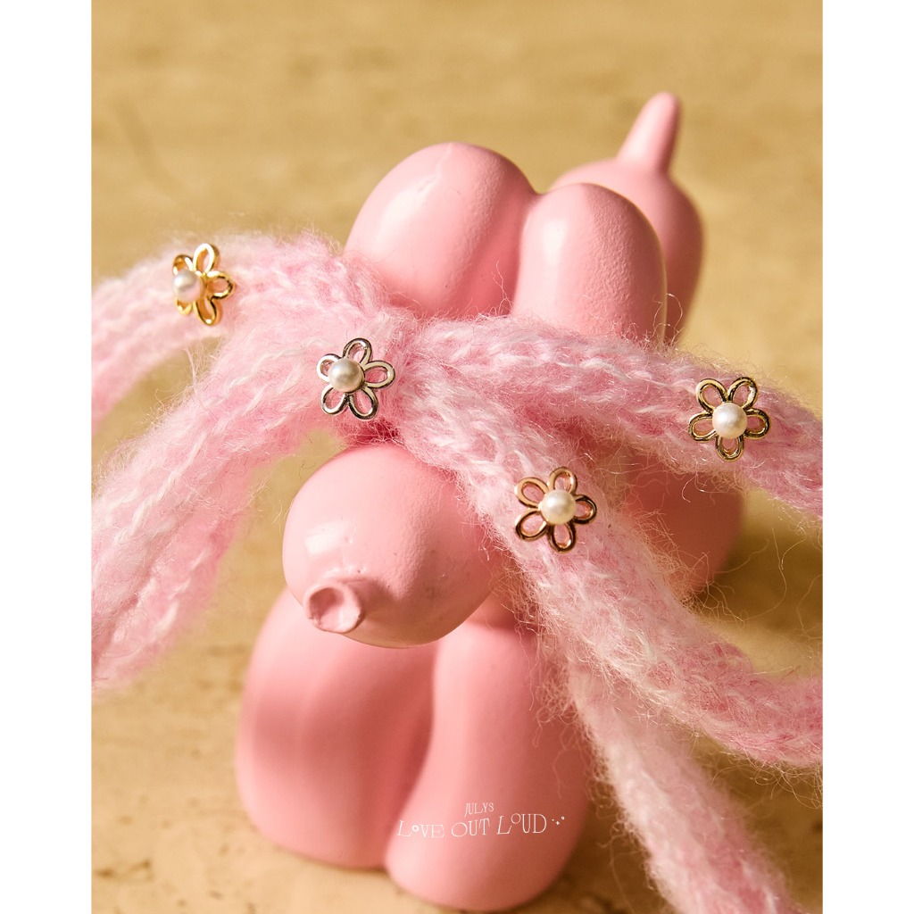 Julys - peony bloom earrings