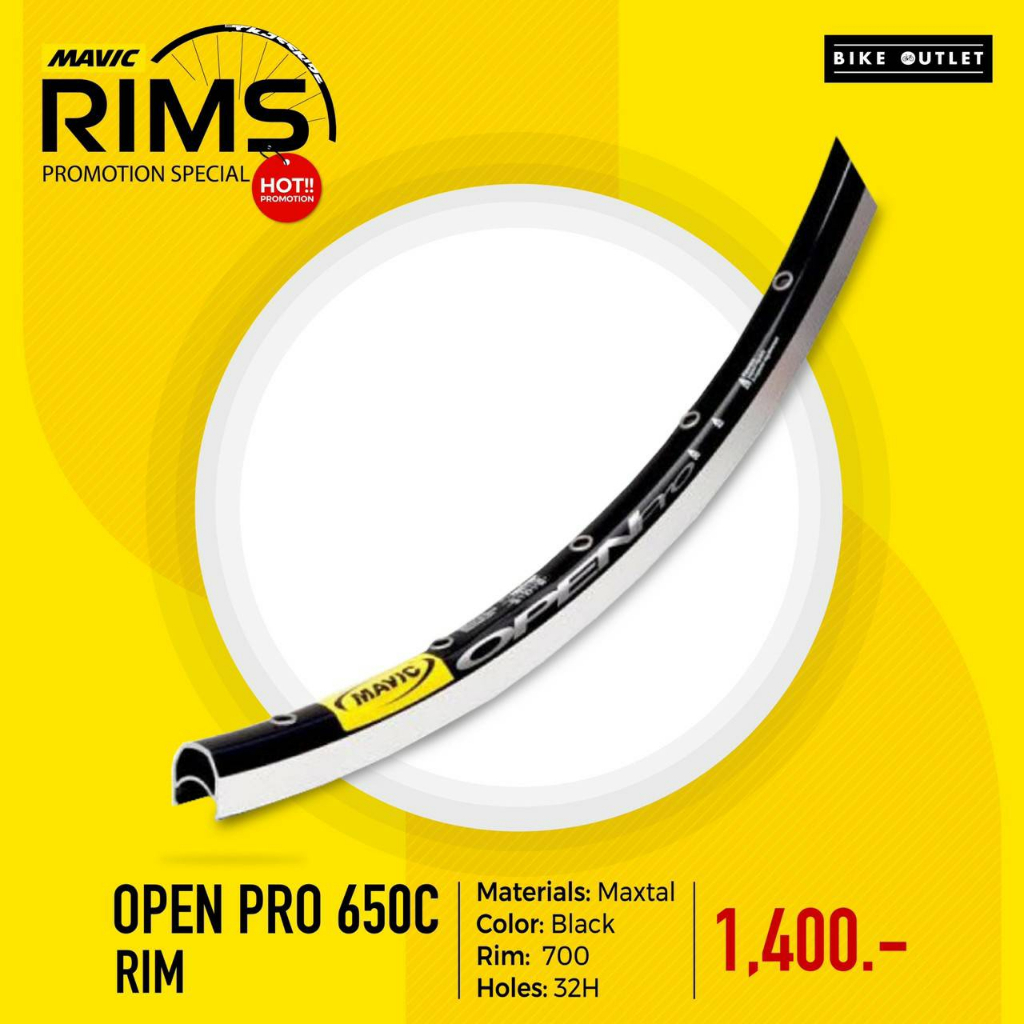 ขอบล้อ MAVIC Open Pro 012 Black 650C