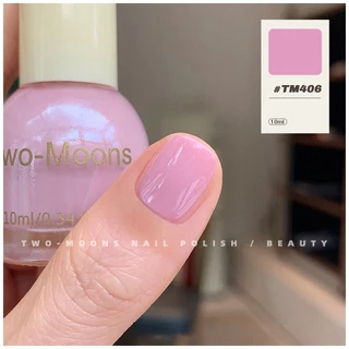 🌈ส่งจากไทย Two moons สีทาเล็บกึ่งเจลสไตล์เกาหลี ทาเองได้ ไม่ต้องใช้เครื่องอบ สีสวยเหมือนไปทำที่ร้าน