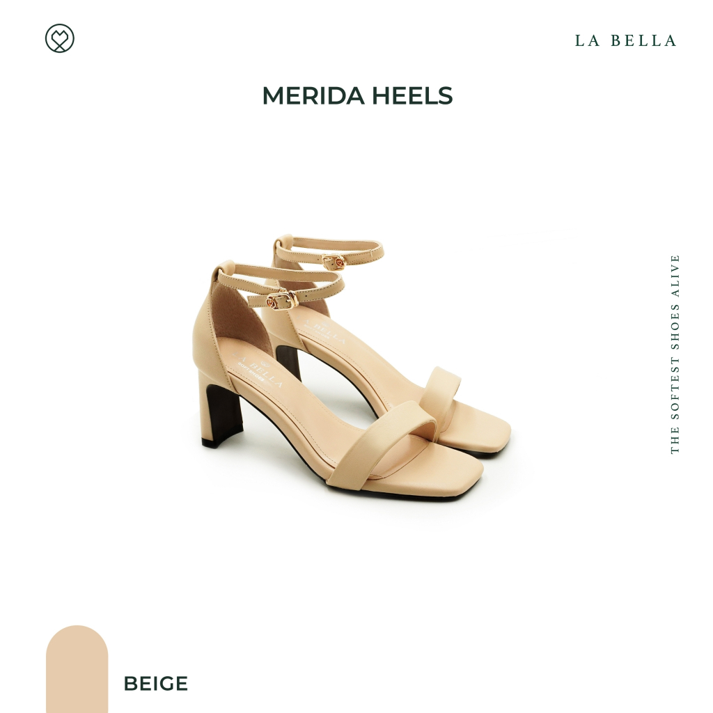 LA BELLA รุ่น MERIDA HEELS - BEIGE