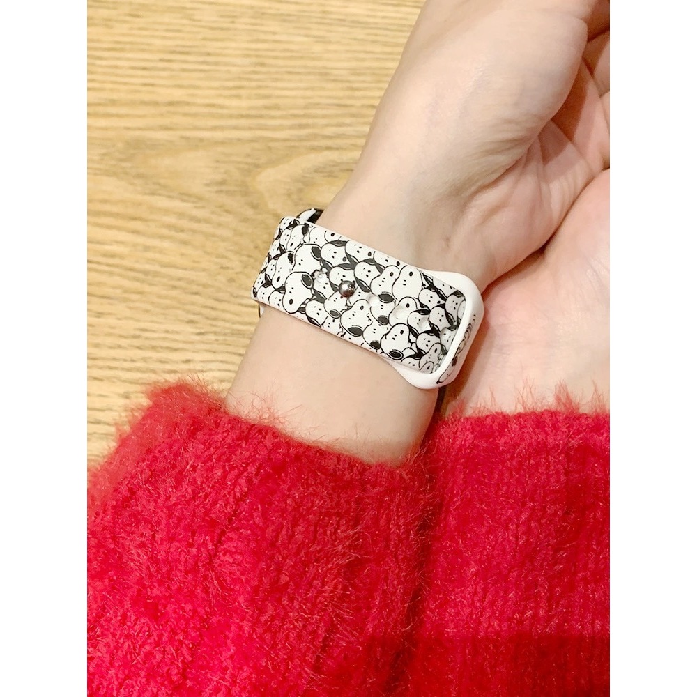 พร้อมส่ง สายนาฬิกา พิมพ์ลาย น่ารัก ใช้ได้กับ Smart Watch 9 8 7 6 5 4 3 2 1 Se Ultra และ CD99 S9 X25 