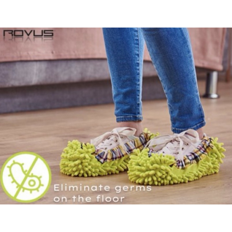 รองเท้าเช็ดพื้น รองเท้าถูพื้น นาโน เช็ดฝุ่น เช็ดพื้นบ้าน Rovus nano slippers