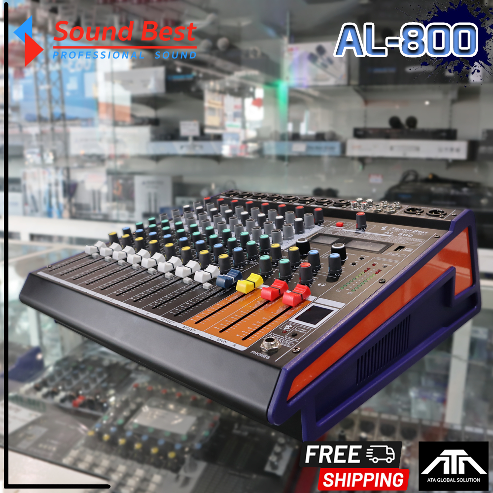 SOUNDBEST AL-800 POWERMIXER เพาเวอร์มิกซ์ 600Wx2 เครื่องขยายเสียง